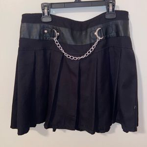 Royal Bones Hot Topic Black Skirt with Chain